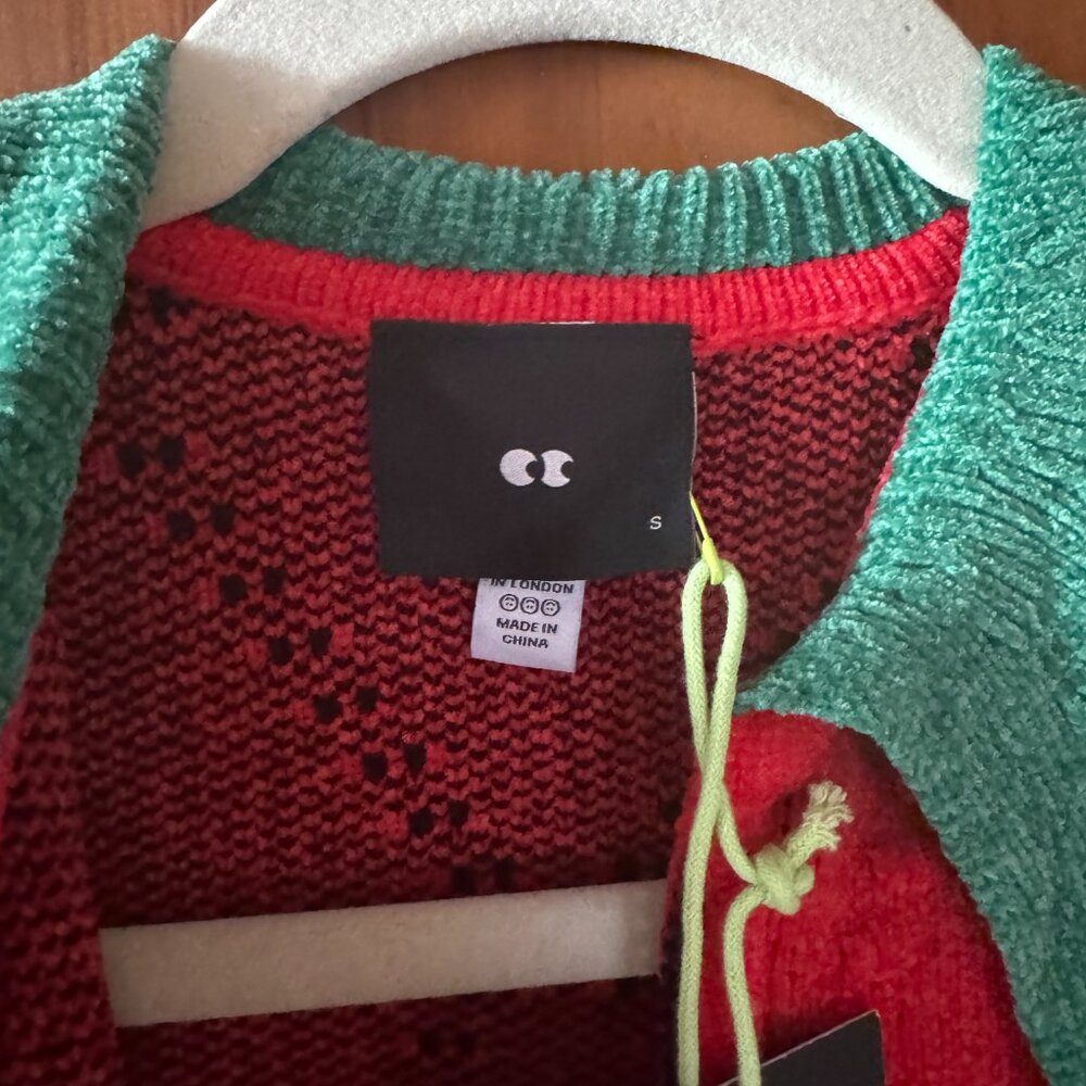 Lazy Oaf Strawberry Cardigan Sweater - Picture 3 of 5